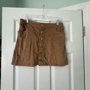 Express Suede Mini Skirt